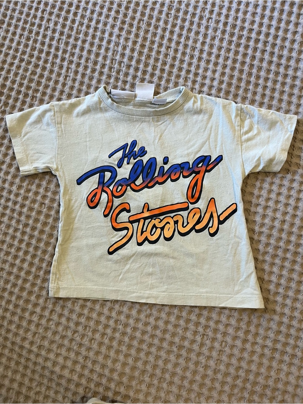 5 for $10 Zara Kids 'The Rolling Stones' Graphic Tee - Light Cream
